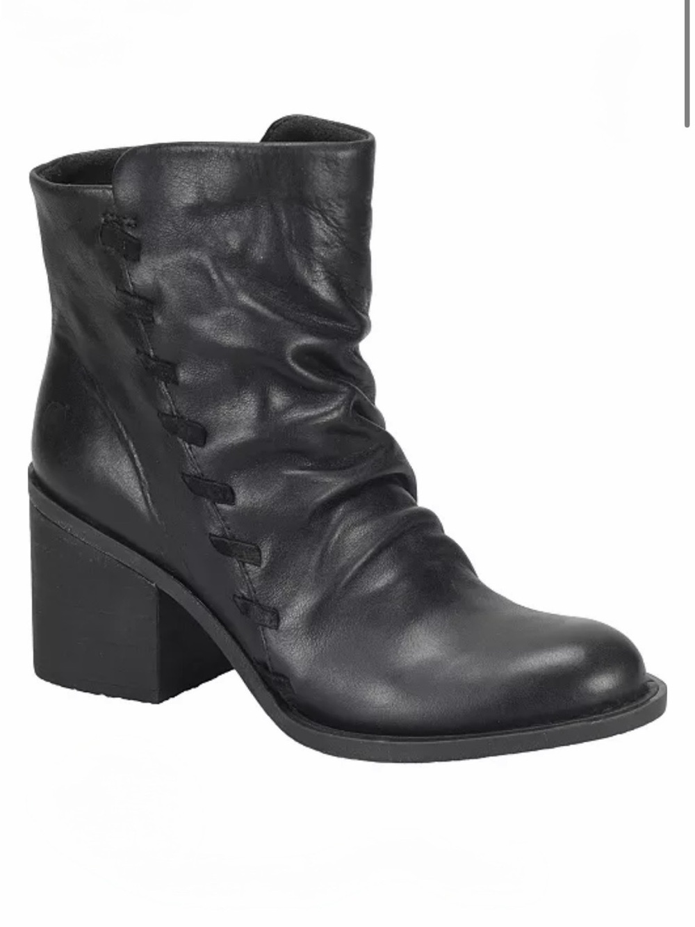 Born Toni Leather Block Heel Booties